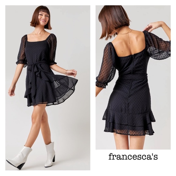 embroidered floral midi dress – Endless Rose An aerial view of Size:48 truefit:root:donelli-mini-dress-champagne